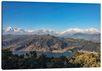 Pokhara Panorama Canvas Art Print - Manjik Pictures