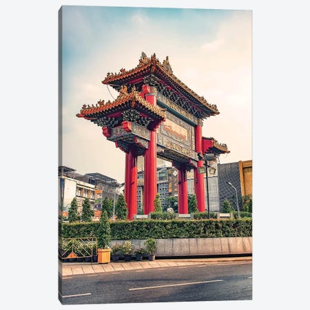The Chinatown Gate Canvas Print #EMN744} by Manjik Pictures Canvas Art