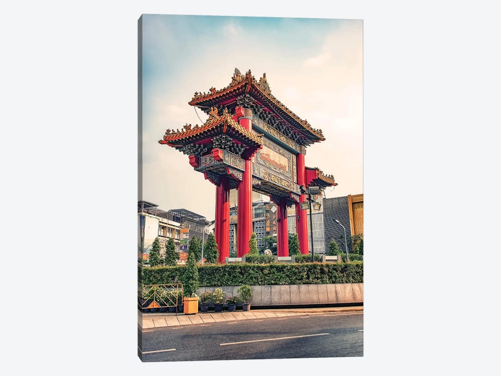 The Chinatown Gate by Manjik Pictures 1-piece Canvas Art