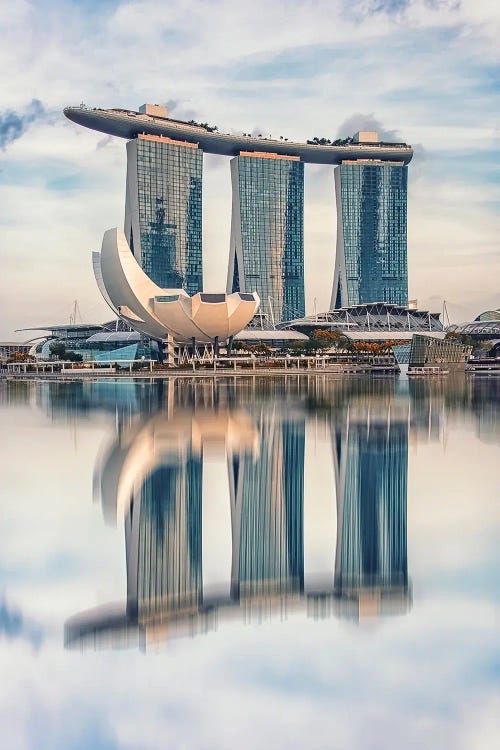 Singapore Reflection by Manjik Pictures wall art