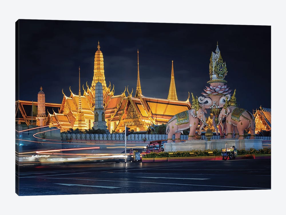 Grand Palace In Bangkok by Manjik Pictures 1-piece Canvas Art Print