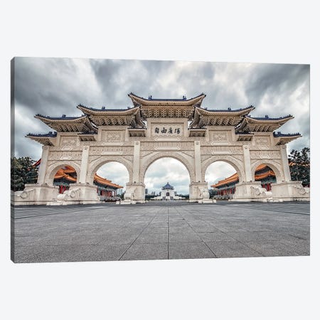 Architecture In Taipei Canvas Print #EMN752} by Manjik Pictures Canvas Artwork