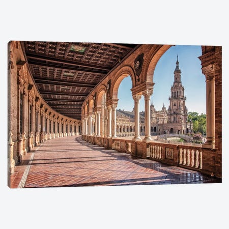 Architecture In Seville Canvas Print #EMN757} by Manjik Pictures Canvas Print