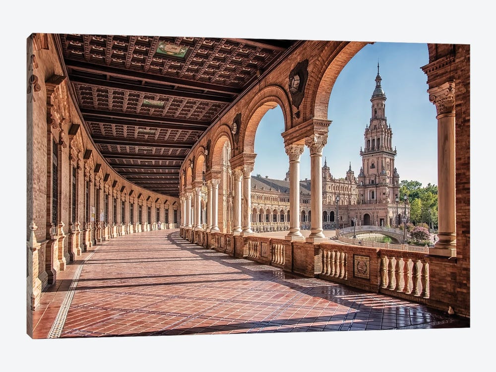 Architecture In Seville by Manjik Pictures 1-piece Canvas Art