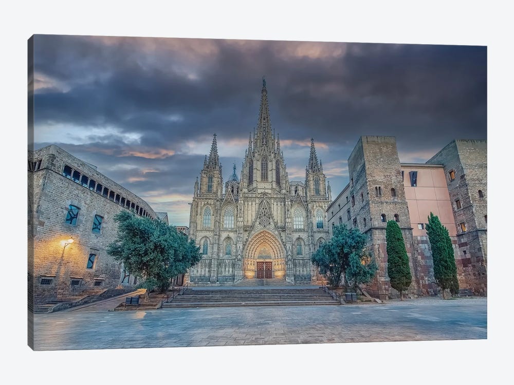 The Cathedral Of Barcelona by Manjik Pictures 1-piece Canvas Print
