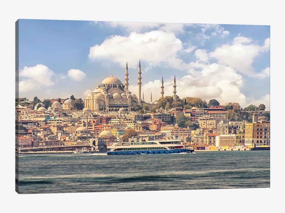 Istanbul From The Bosphorus by Manjik Pictures 1-piece Canvas Artwork