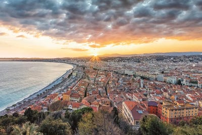 Evening In Nice by Manjik Pictures art print
