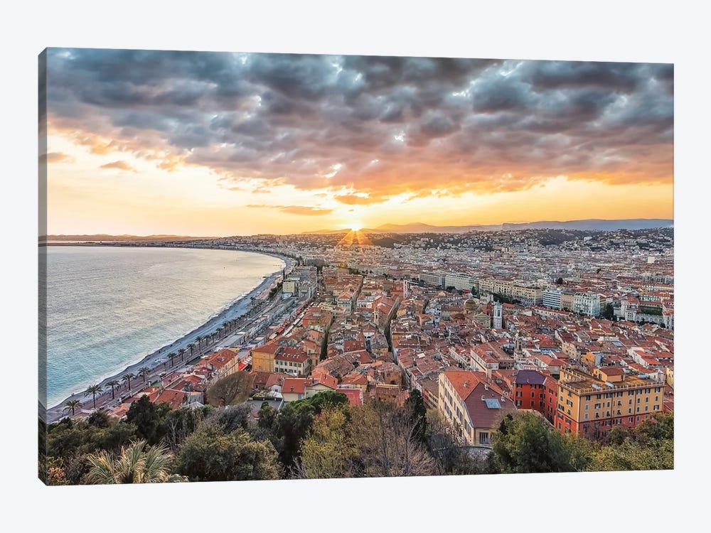 Evening In Nice by Manjik Pictures 1-piece Canvas Print