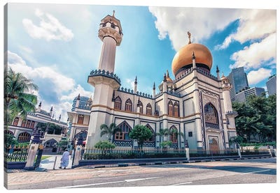 Sultan Mosque In Singapore Canvas Art Print