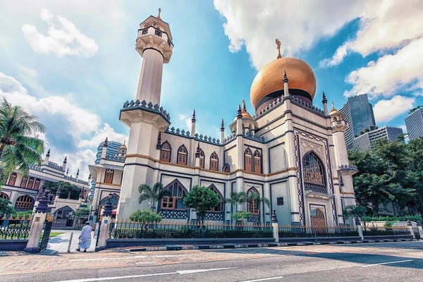Singapore: Sultan Mosque In Singapore by Manjik Pictures