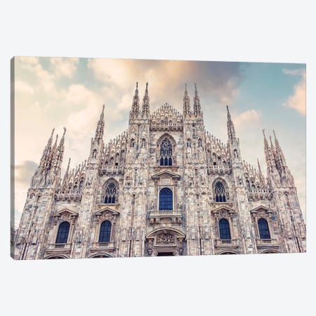 Duomo In Milan Canvas Print #EMN778} by Manjik Pictures Canvas Art