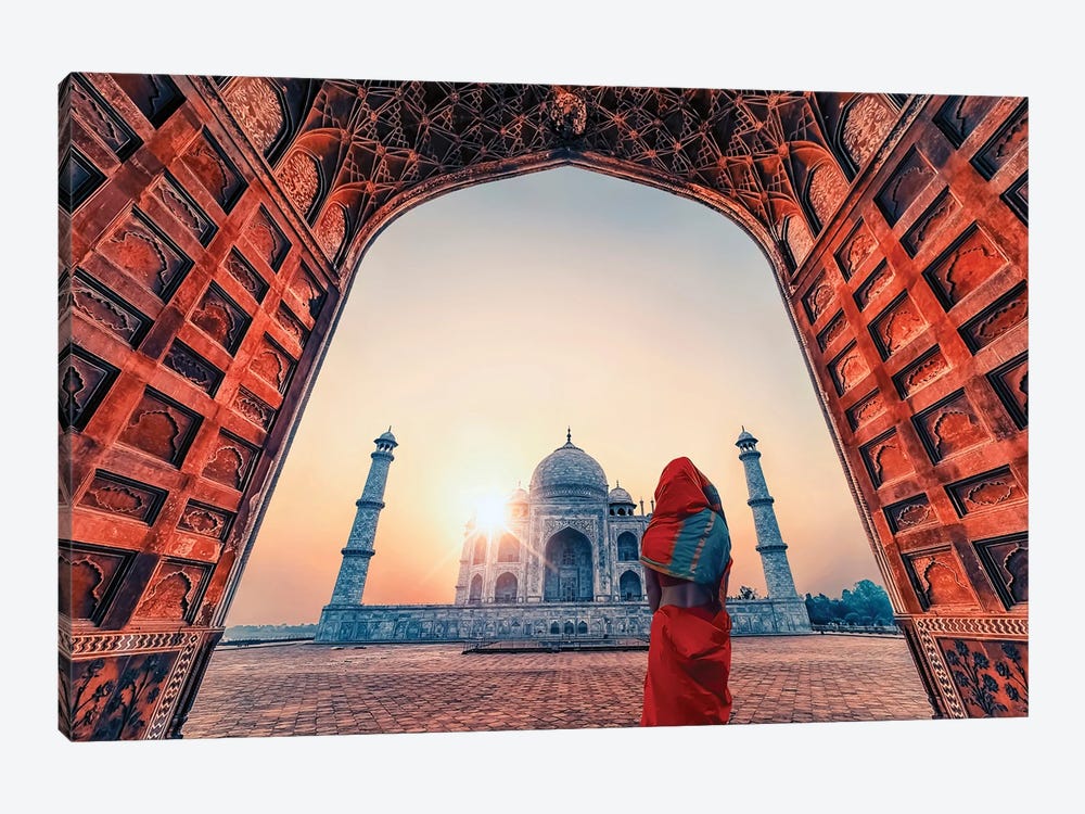 Morning In Agra by Manjik Pictures 1-piece Canvas Art