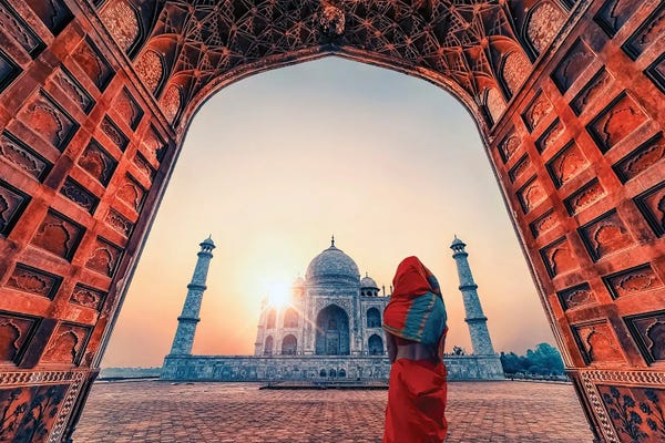 Taj Mahal: Morning In Agra by Manjik Pictures