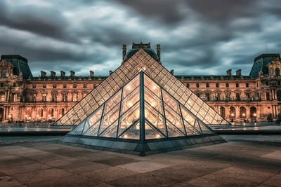 Pyramid In Paris by Manjik Pictures framed wall art