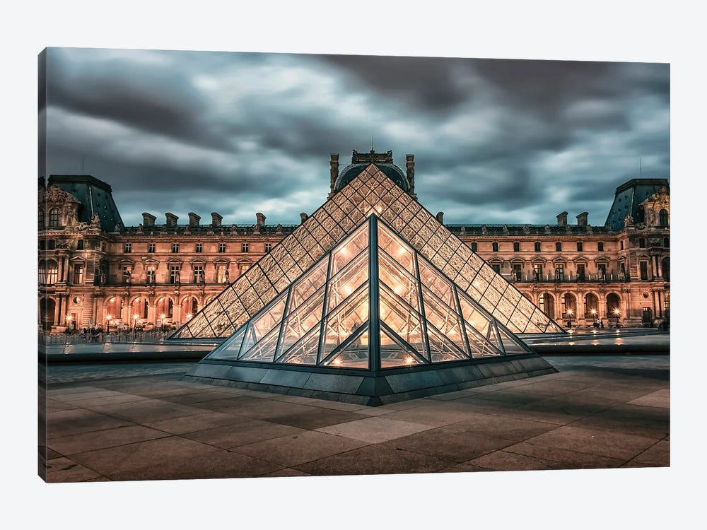 Pyramid In Paris by Manjik Pictures 1-piece Art Print