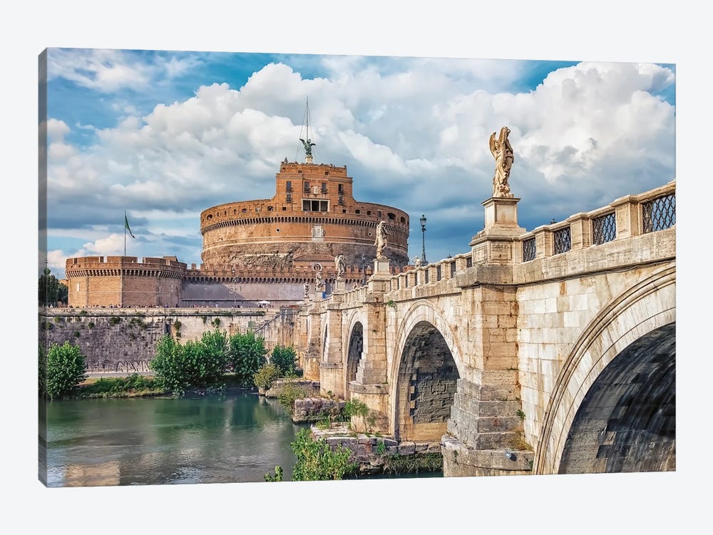 Castel Sant' Angelo by Manjik Pictures 1-piece Canvas Art Print