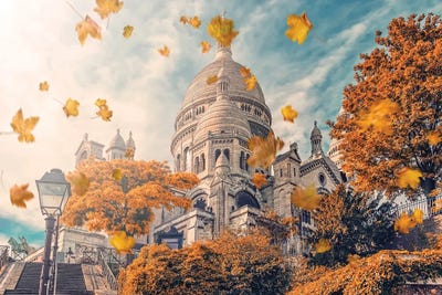 Autumn In Montmartre by Manjik Pictures canvas print