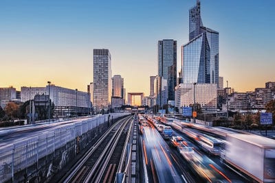 Speed City by Manjik Pictures canvas print