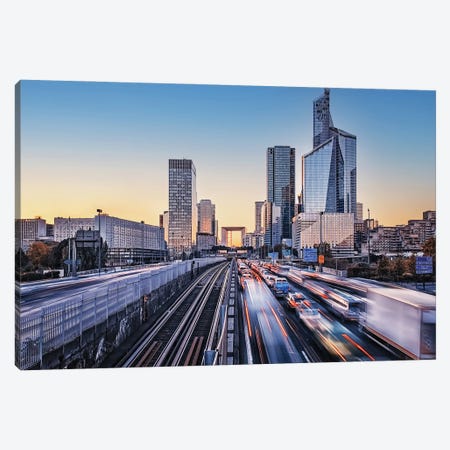 Speed City Canvas Print #EMN811} by Manjik Pictures Canvas Print