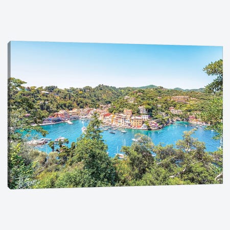 Portofino In The Summer Canvas Print #EMN820} by Manjik Pictures Canvas Wall Art
