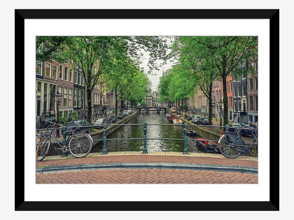 Het formulier Aanmoediging Plak opnieuw Amsterdam Canal Canvas Wall Art by Manjik Pictures | iCanvas