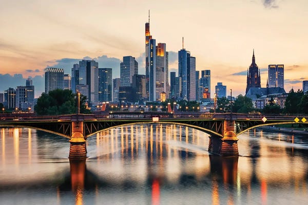 City Sunrises & Sunsets: Frankfurt Sunset by Manjik Pictures