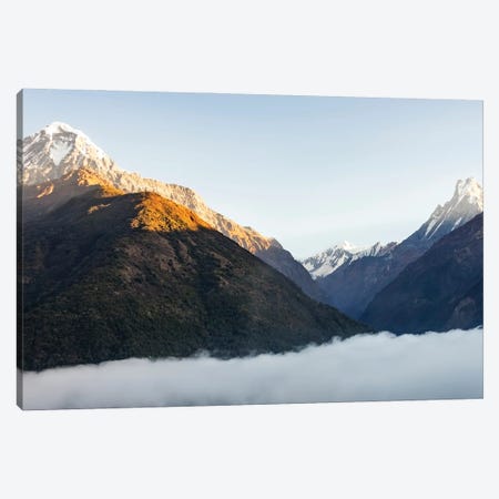 The Misty Mountain Canvas Print #EMN851} by Manjik Pictures Canvas Art Print