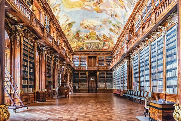 Czech Republic: Library In Prague by Manjik Pictures