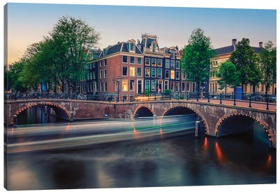 From Amsterdam With Love Canvas Art Print - Amsterdam Art