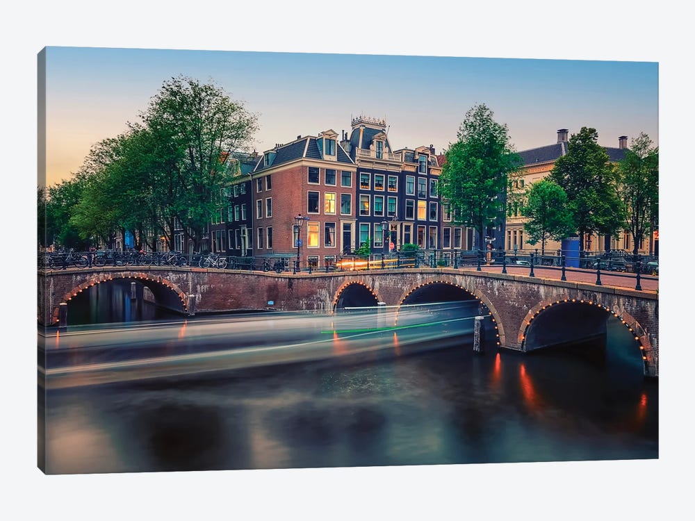 From Amsterdam With Love by Manjik Pictures 1-piece Canvas Art Print