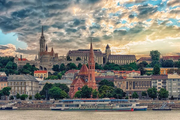 Hungary: Budapest In The Evening by Manjik Pictures