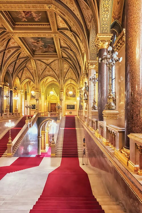 Hungarian Parliament Architecture by Manjik Pictures wall art