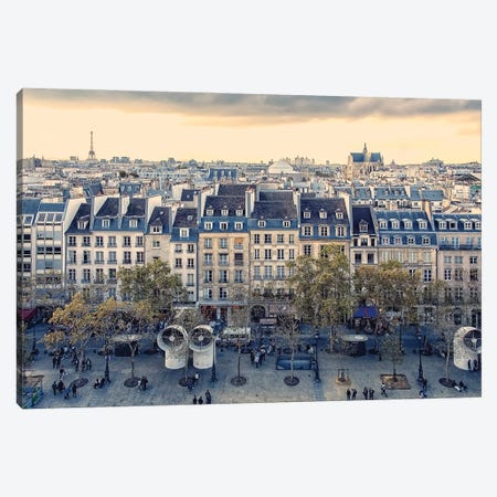 Place Georges Pompidou Canvas Print #EMN870} by Manjik Pictures Canvas Print