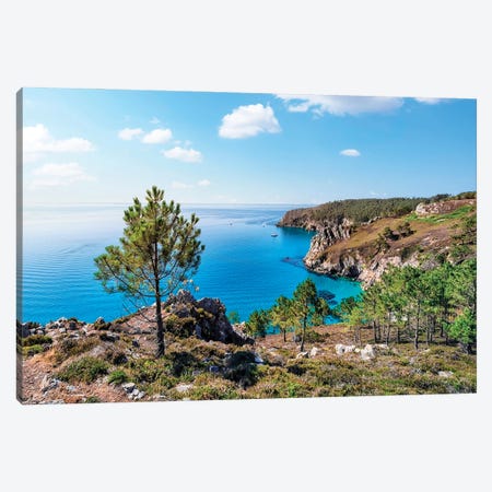French Brittany Landscape Canvas Print #EMN879} by Manjik Pictures Art Print