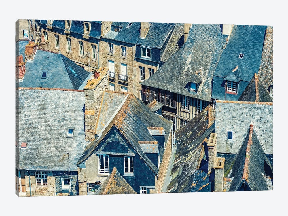 Dinan Roofs by Manjik Pictures 1-piece Canvas Artwork