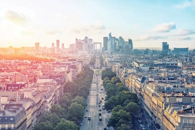 West Paris Sunset by Manjik Pictures multi panel art