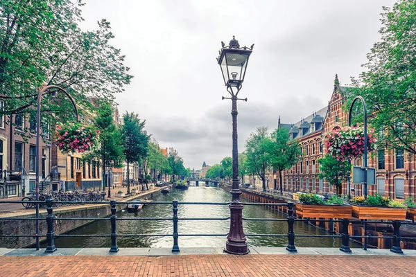 Rivers, Lakes & Waterfronts: Cloudy Amsterdam by Manjik Pictures