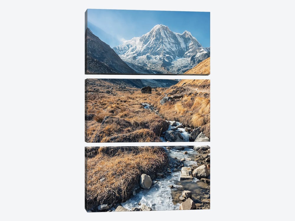 Nepalese Landscape by Manjik Pictures 3-piece Canvas Wall Art