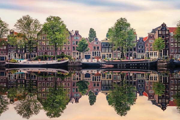 Netherlands: Amsterdam Reflection by Manjik Pictures