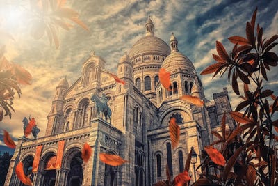 Autumn In Paris by Manjik Pictures framed canvas print