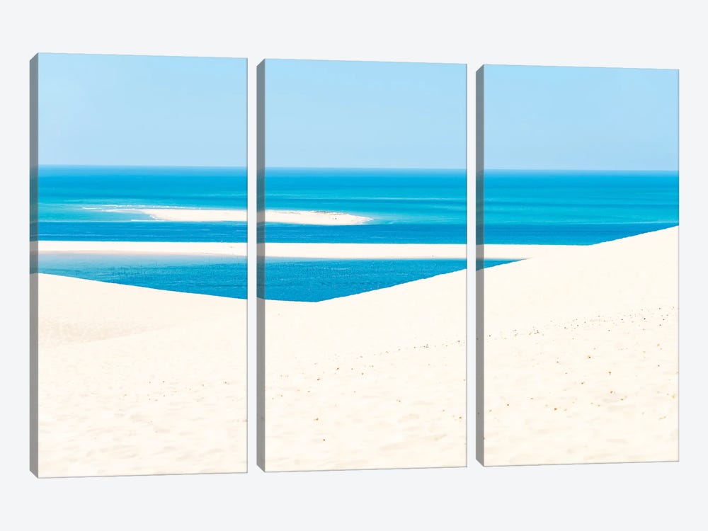 Sand And Sea by Manjik Pictures 3-piece Canvas Artwork