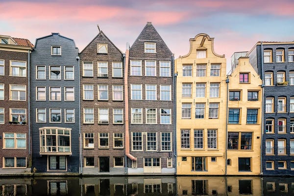 Netherlands: Amsterdam Facade by Manjik Pictures