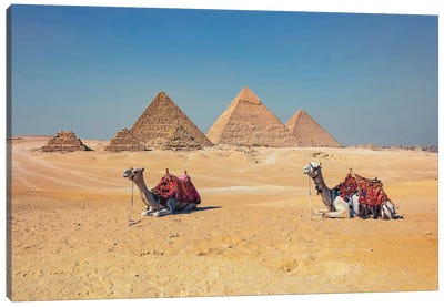 Gizeh Canvas Art Print - The Great Pyramids of Giza