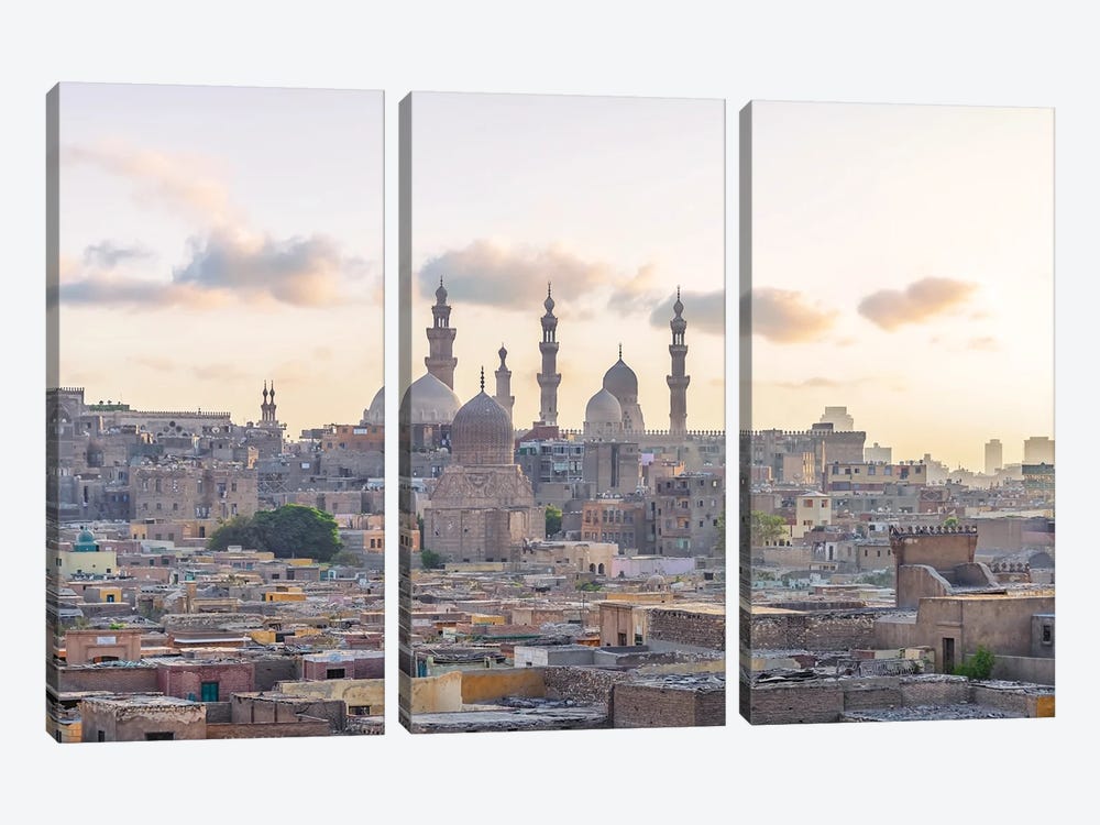 Cairo In The Evening by Manjik Pictures 3-piece Canvas Art