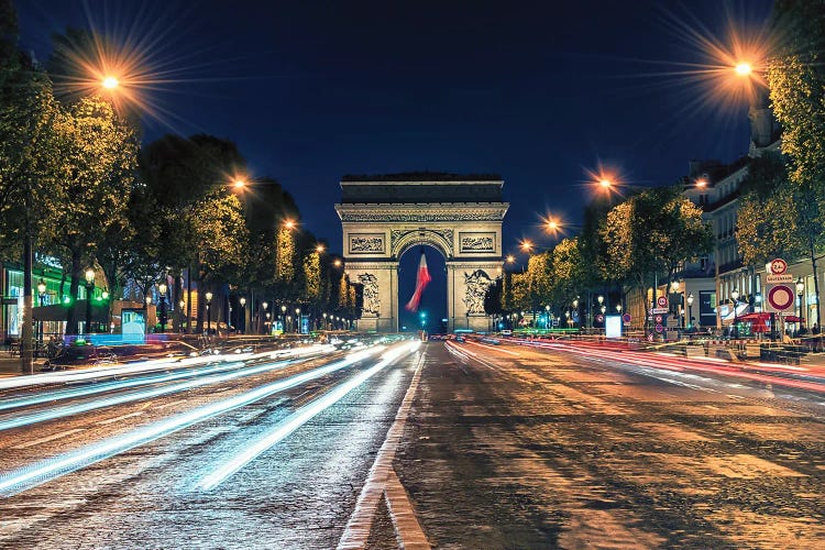 Champs Elysees By Night