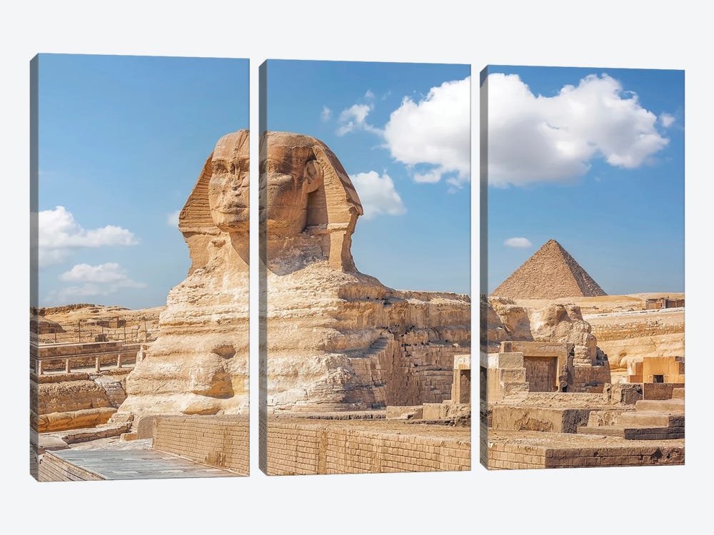 The Sphinx by Manjik Pictures 3-piece Canvas Artwork