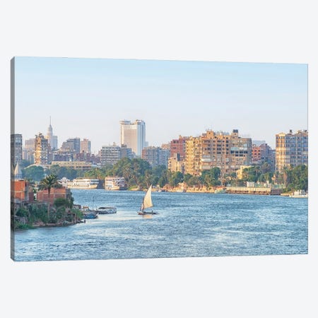 Nile River In Cairo Canvas Print #EMN918} by Manjik Pictures Canvas Art