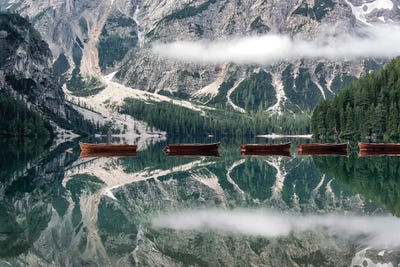 Reflection by Manjik Pictures framed canvas print