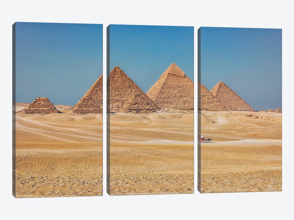 Giza Plateau by Manjik Pictures 3-piece Canvas Artwork