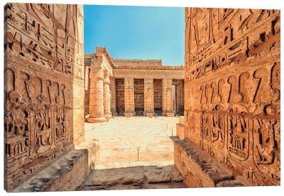 Ramesses III Temple Canvas Art Print - Ancient Ruins Art